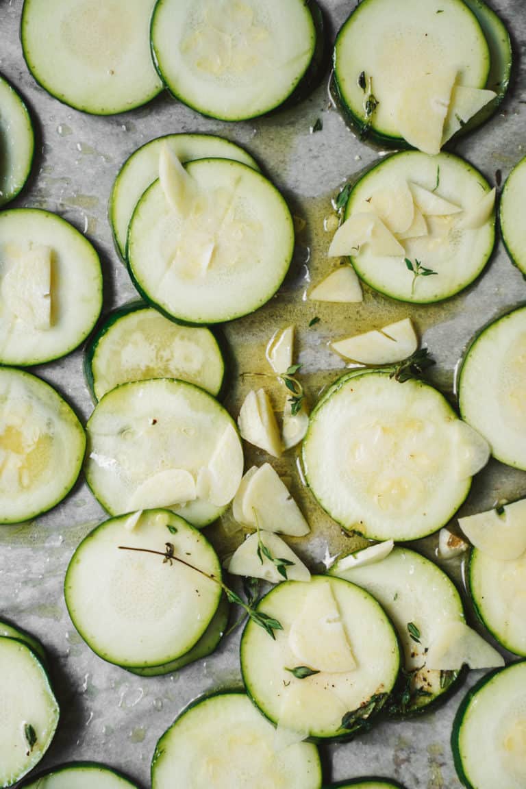 A Quick & Easy Healthy Lemon Herb Baked Zucchini