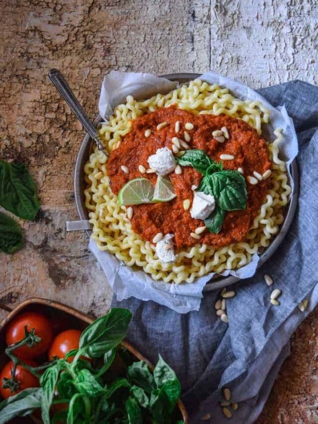 Plant-Based Eggplant and Tomato Pasta Sauce