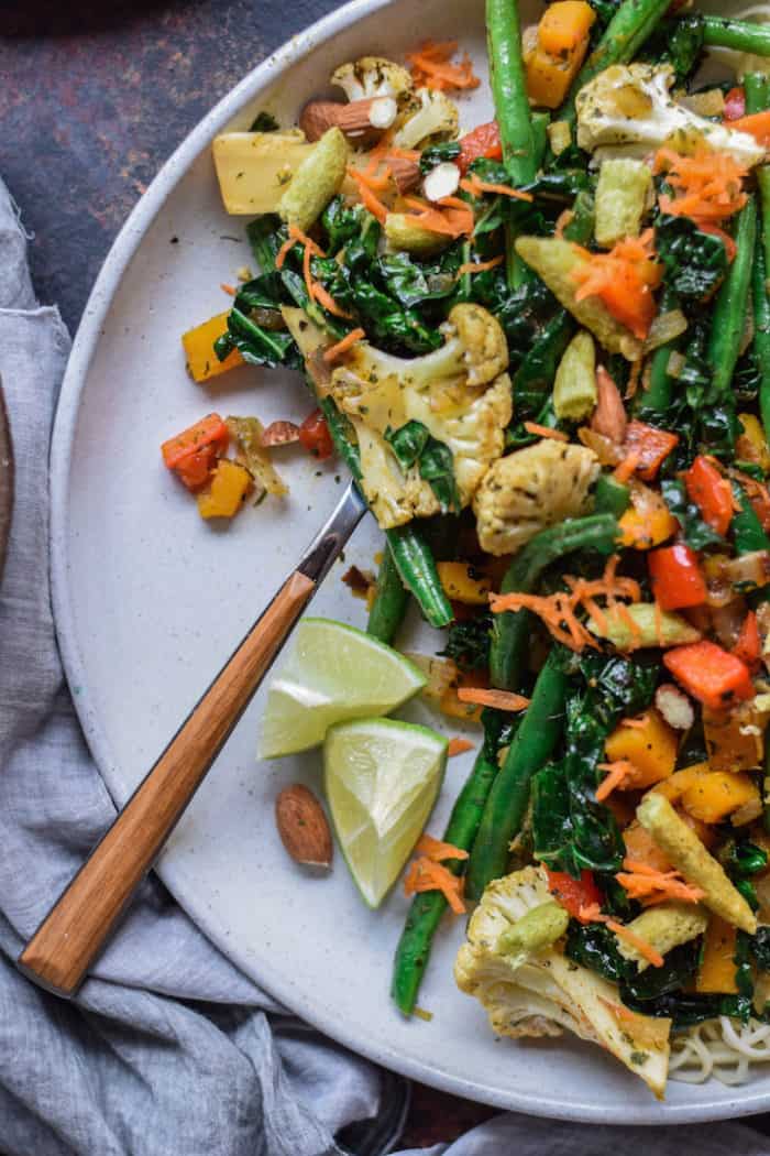 Quick + Easy Vegetable Stir-Fry with Peanut Sauce (35 minutes).