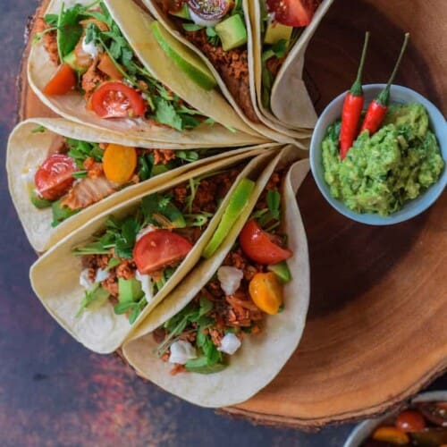 Refried Bean Tacos | FoodByMaria