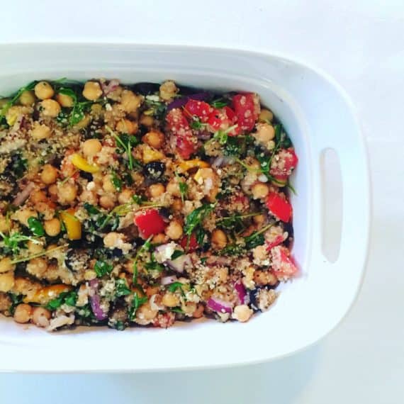 Organic Mediterranean Quinoa Salad - FoodByMaria