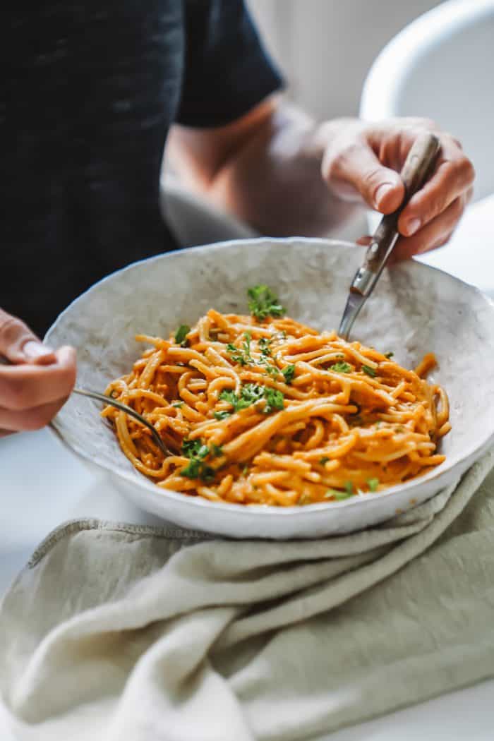 Vegan Creamy Cashew Coconut Tomato Sauce