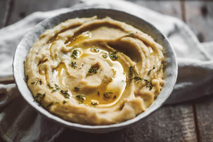 Caramelized Onion + Garlic Thyme Mashed Potatoes - FoodByMaria