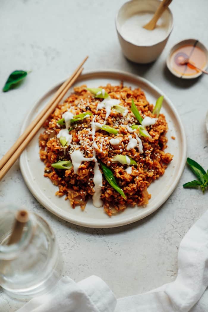 Plant Based Kimchi Fried Rice