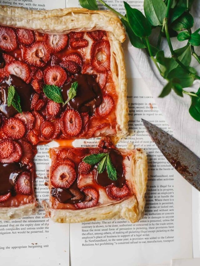 Vegan Berry Chocolate Tart