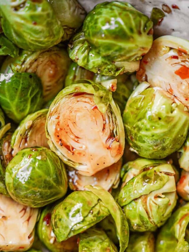 Garlic Roasted Brussels Sprouts