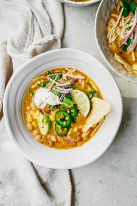 Easy Vegan White Bean Chili | FoodByMaria