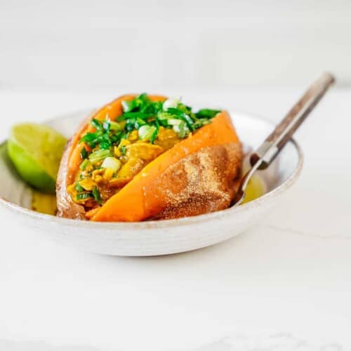 Curried Tuna Stuffed Sweet Potato - FoodByMaria