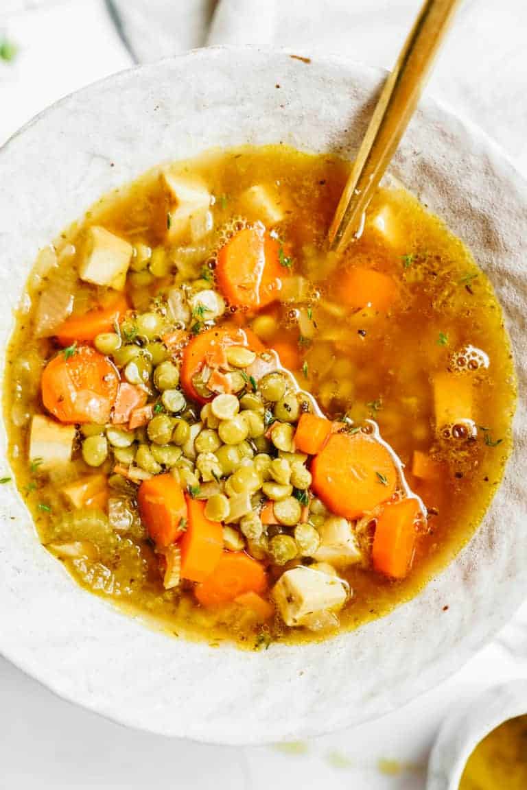 Vegan Split Pea Soup | FoodByMaria