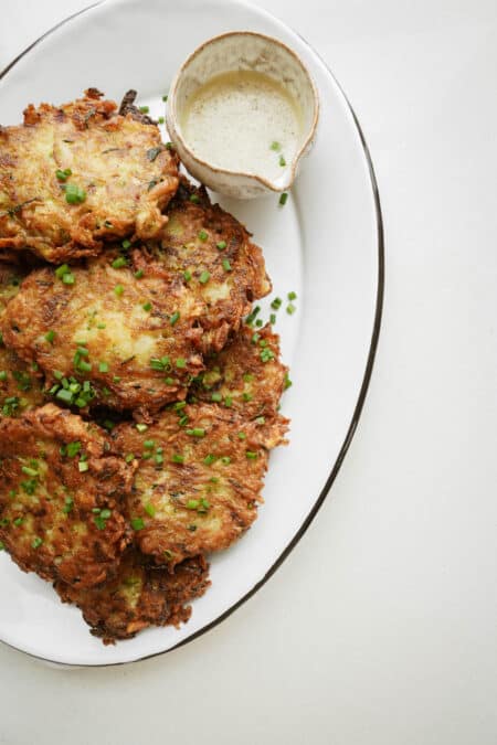 Zucchini Potato Pancakes | FoodByMaria Recipes