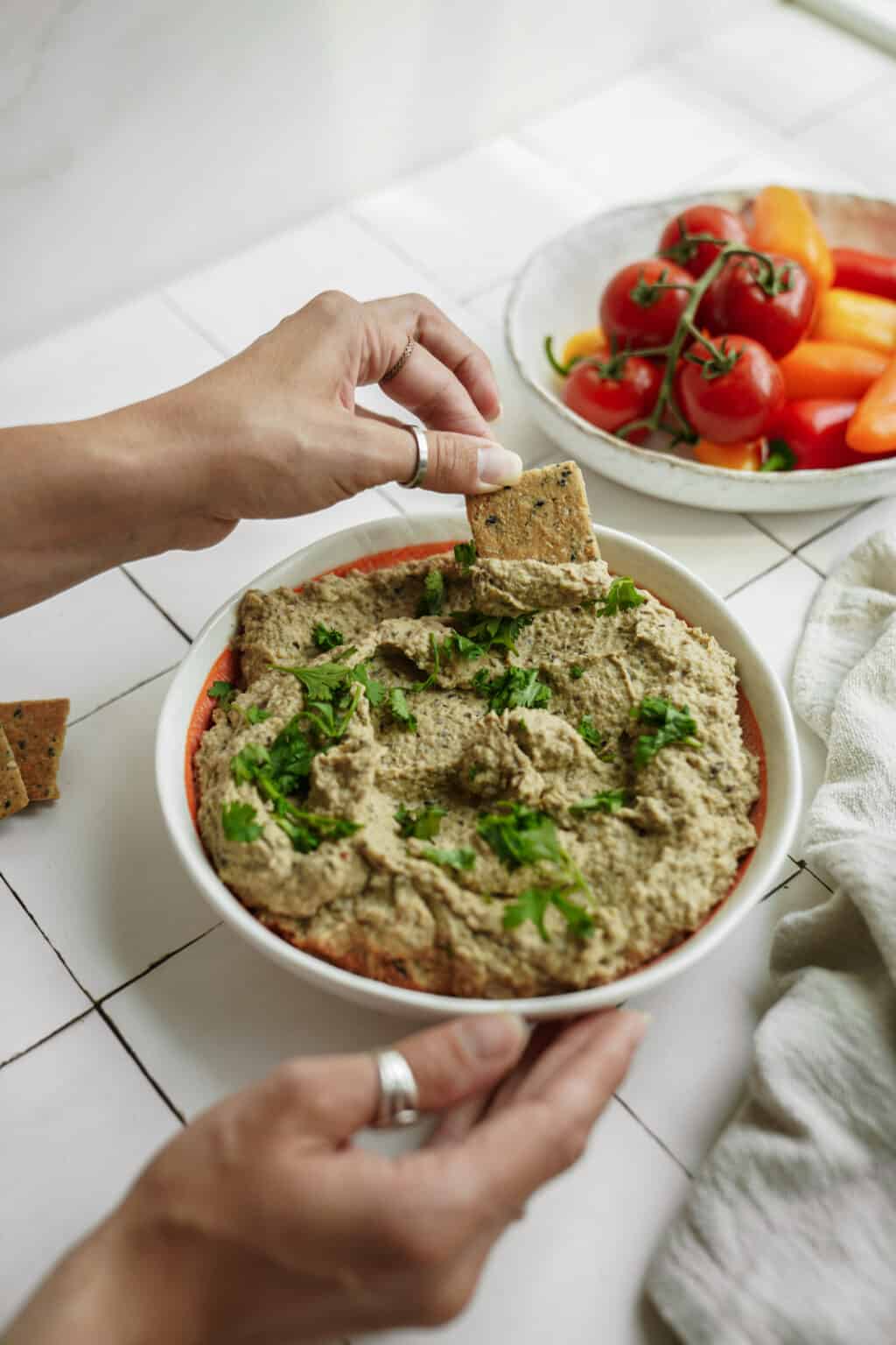 Eggplant Dip | FoodByMaria Recipes