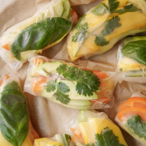 How To Make Vegetable Rice Paper Rolls - A Tasty Kitchen