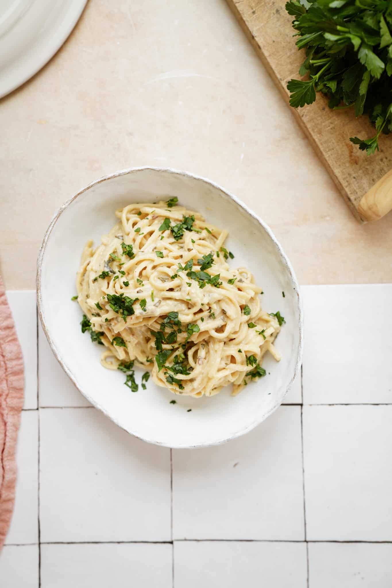 Creamy One-Pot Lemon Zucchini Linguine - FoodByMaria