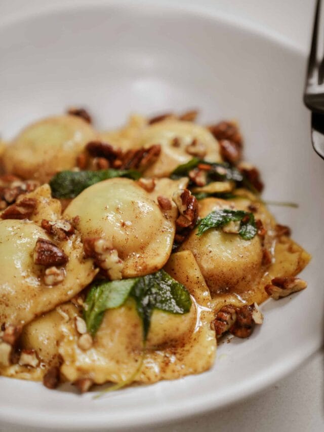 pumpkin ravioli