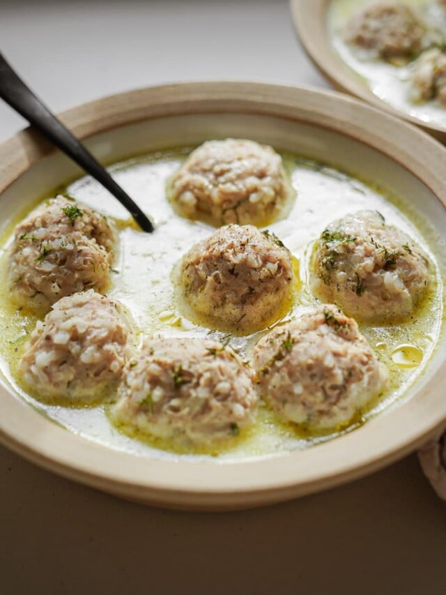 Greek Meatball Soup