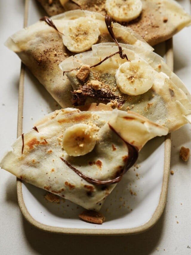 Banana Nutella Crepes