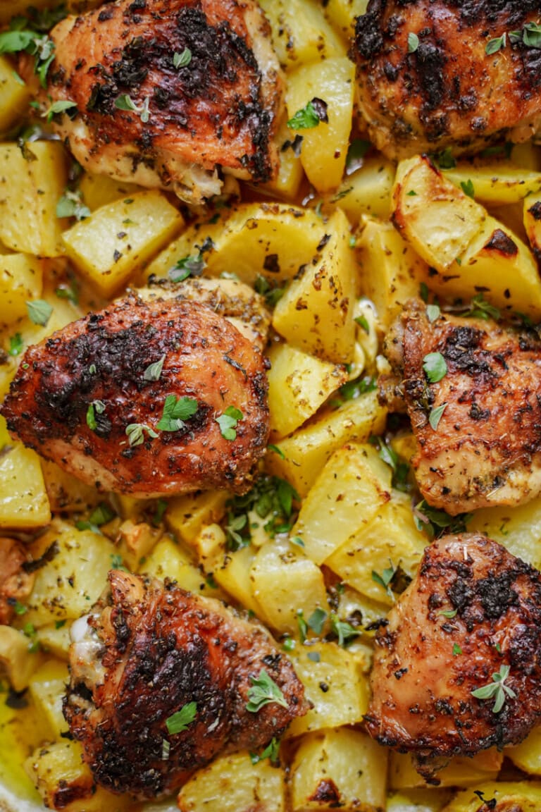 Greek Chicken and Lemon Potatoes