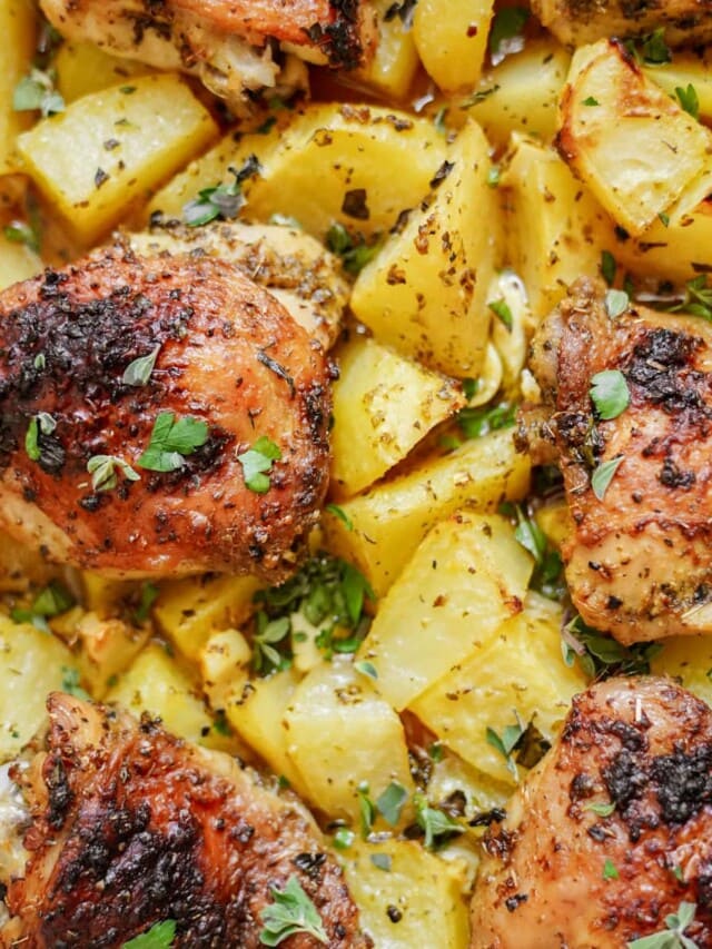 Greek Chicken and Lemon Potatoes