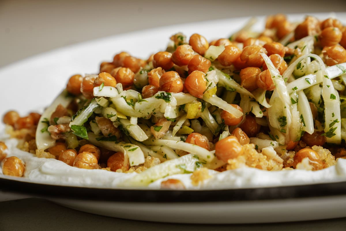 Close up of Crispy Quinoa Salad